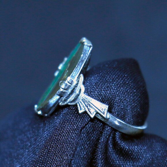 Sterling & Mother-of-Pearl Ring Size 7-1/4 - JRSP1 - Picture 4 of 5